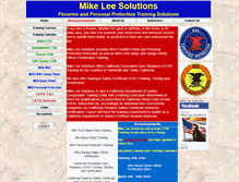 Tablet Screenshot of mikeleesolutions.com